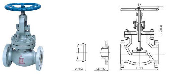 Class 150~1500 Cast Steel Globe Valve