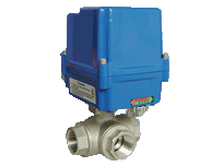 The electronic three direct links regulate the ball valve