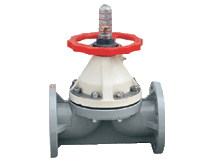 CPVC flange diaphragm valve