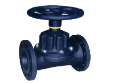 Rubber lined diapfragm valve